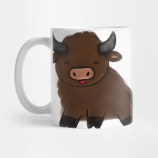 Cute Buffalo Drawing Mug